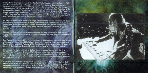 Emerson, Lake and Palmer Emerson, Lake and Palmer deluxe edition : Booklet 7